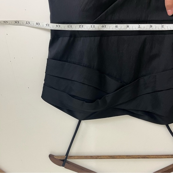 Alex Evenings Black Forman Midi Dress Sleeveless Strappy Floral Embellished 10 - Picture 6 of 9